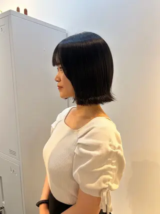 ミディアム カラー ショート￤ボブ￤顔周 りcut￤ナノコ🎀のヘアスタイル
