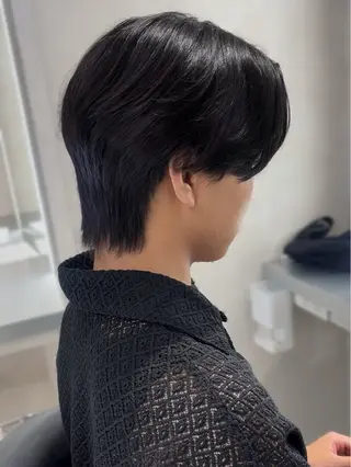 パーマ メンズ 韓国メンズ特化 ダウン・毛流れパーマのヘアスタイル