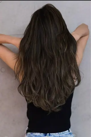 ロング カラー パーマ ヘアアレンジ 寺島 伸のヘアスタイル