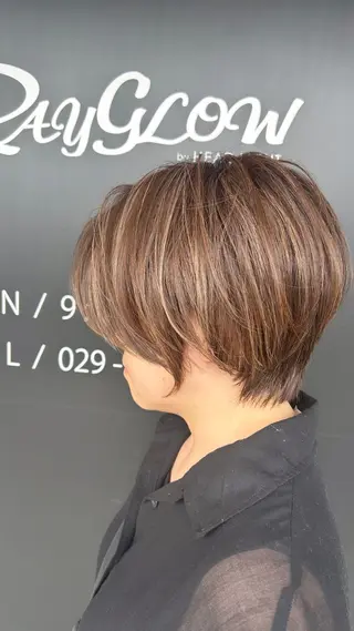 ショート RAYGLOW  by HEADLIGHT ひたちなか店所属・シンプルなデザイン/ 後藤健吾のヘアスタイル
