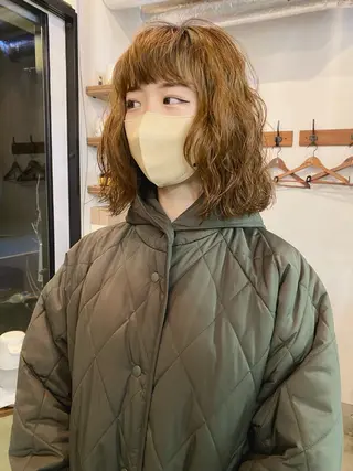 ショート パーマ 鳥海 海のヘアスタイル