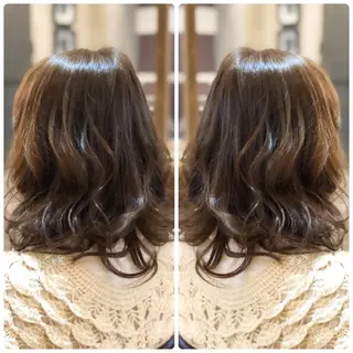 ミディアム カラー パーマ 小山内 龍一郎 店長のヘアスタイル