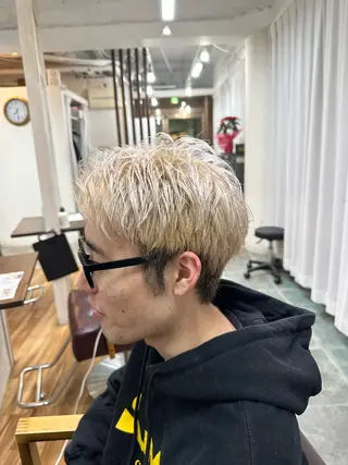 カラー メンズ ALLENhair 森野太一のヘアスタイル