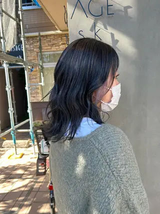 ミディアム カラー ブリーチ／ヘアセット 🪞🌙minamiのヘアスタイル