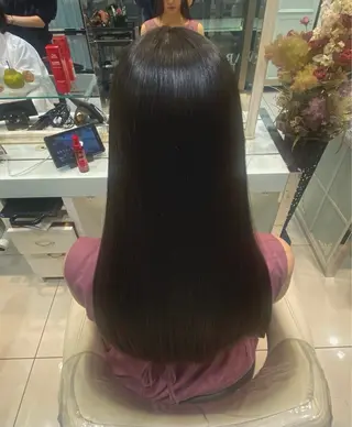 ロング 縮毛矯正 ゆきのヘアスタイル