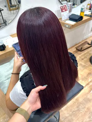 カラー 🍑ブリーチなし ダブルカラーuRiのヘアスタイル