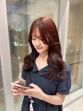 ミディアム レイヤーカット🌙 堀江里菜のヘアスタイル