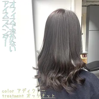 ミディアム カラー ヘアアレンジ 髪質改善特化サロン ルーチェのヘアスタイル