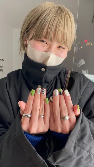 ネイル デザインカラー 🎀REINA🎀のヘアスタイル