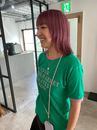 ミディアム カラー Hayashi Shioriのヘアスタイル