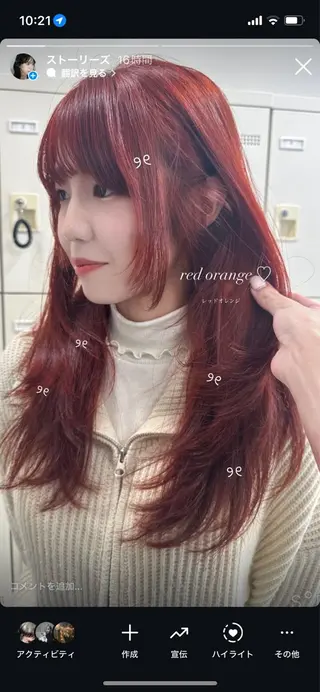 セミロング MOE 福岡韓国ヘア✧︎のヘアスタイル