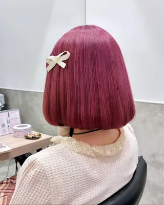 ミディアム カラー 💗ガーリーヘア🎀 saki💗のヘアスタイル