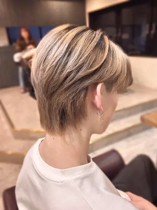 ショート カラー メンズ Luce所属・うる艶/韓国風　奈良 優輝のヘアスタイル