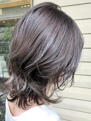 ミディアム カラー パーマ ニシダヒカリ🌙 髪質改善×似合わせのヘアスタイル