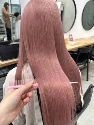 ロング カラー 韓国/ハイトーン/ ボブ🎀MIKU🎀のヘアスタイル