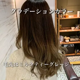 ロング カラー 中本 達也のヘアスタイル