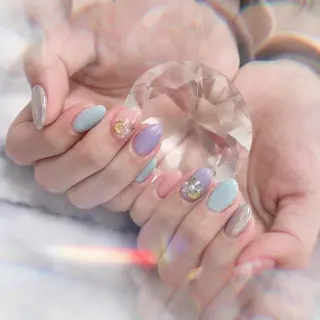 ミディアム ネイル 💎ビューティサロン 湘南　RIRAN💎のネイルデザイン