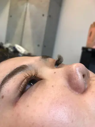 マツエク・マツパ 髪質改善/マツパ 垢抜け透明カラー衣笠のヘアスタイル