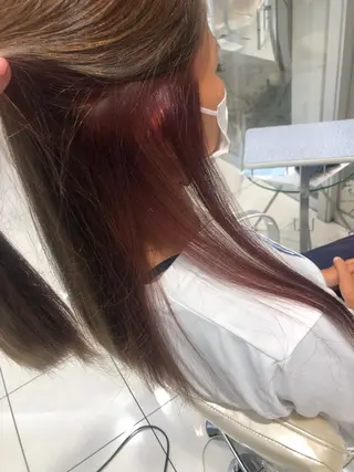 セミロング カラー FORTE MiLA 新居尚志のヘアスタイル