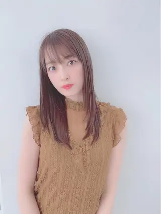 セミロング カラー mattsu所属・松川  智行のヘアスタイル