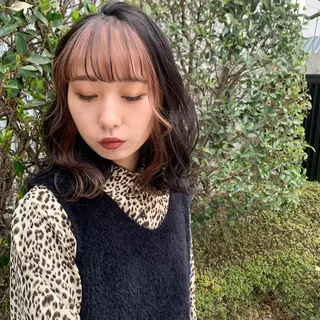 ミディアム カラー ヘアアレンジ ハイトーン/美髪矯正 🍃大江拓実のヘアスタイル