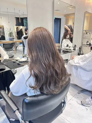 ロング カラー レイヤー小顔ショート 吉田ジョウのヘアスタイル