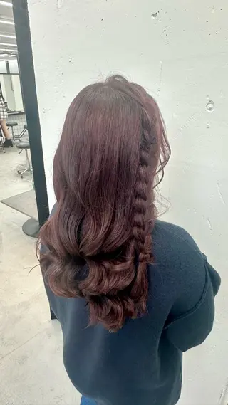 ロング カラー ヘアアレンジ 🎀ちさ🎀 JILLSTUDIOのヘアスタイル