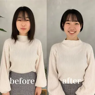 ショート レイヤーカットのプロ 大人ヘア宮森貴志のヘアスタイル