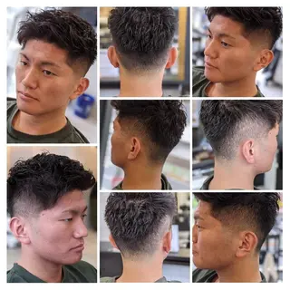 パーマ ミディアム FRANK'SBARBER所属・💈山本  卓士💈のヘアスタイル