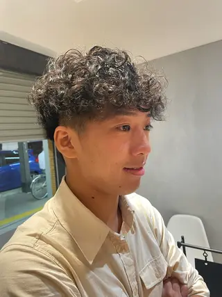 パーマ メンズ LEAPS adore都島店所属・みゆう 都島/透明感のヘアスタイル