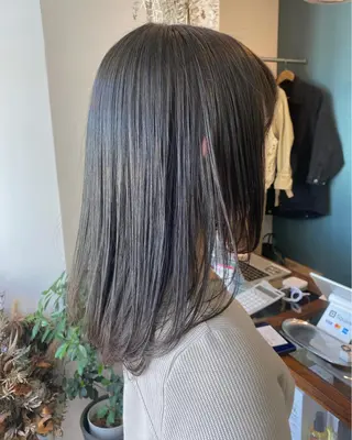 ミディアム カラー パーマ OVER→三軒茶屋 /縮毛矯正・髪質改善のヘアスタイル