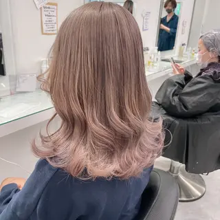 ミディアム カラー 🩷暖色カラー🩷 BONのヘアスタイル