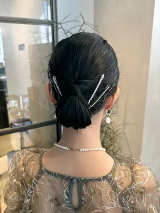 ヘアアレンジ 透明感カラー✨艶髪 制作🌱山根あゆみのヘアスタイル