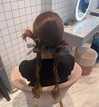 ロング カラーモデル募集中 🎀🍑【MOMO】のヘアスタイル