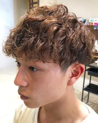 ショート パーマ メンズ メンズパーマ/ スパイキー/神田正紀のヘアスタイル