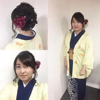 カラー ヘアアレンジ 中原 梨沙のヘアスタイル