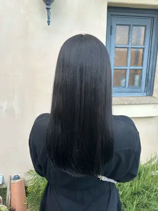 セミロング ツヤ感/透明感カラー /蟹江/harunaのヘアスタイル