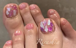 ネイル うる艶♡透明感ネイル Rirashiaのネイルデザイン