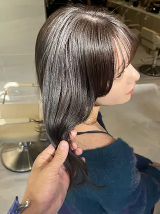 セミロング AUBE HAIR sereine　オーブヘアー　セレーヌ所属・💐くびれヘア/艶髪 山根　禎章のヘアスタイル