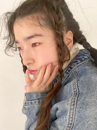 ロング カラー パーマ ヘアアレンジ メンズ キッズ パーマスタイル🔅 sayacaのヘアスタイル