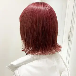 ミディアム レイヤー×グレージュ /ピンク🩷mioのヘアスタイル