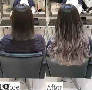 ミディアム カラー ササ キのヘアスタイル