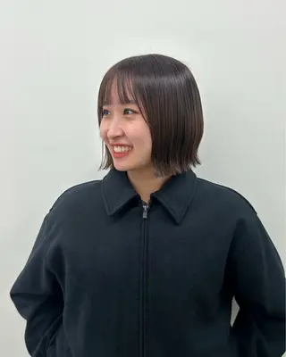 ショート カラー moeka/札幌/ 透明感カラーのヘアスタイル
