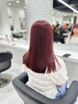 セミロング カラー ヘアアレンジ SALOWIN 宇田川店所属・ブリーチなしトレンド SHUSAKUのヘアスタイル