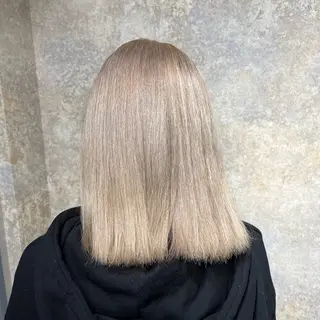 ミディアム カラー 編み込みエクステ/ ハイトーン りょすけのヘアスタイル