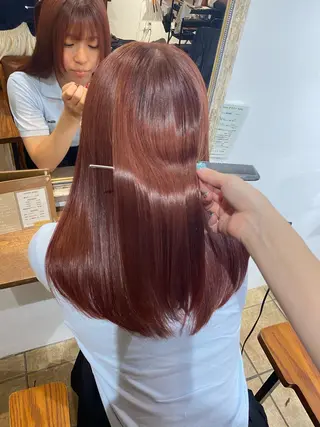 セミロング カラー 韓国ヘア♡レイヤー AYAのヘアスタイル