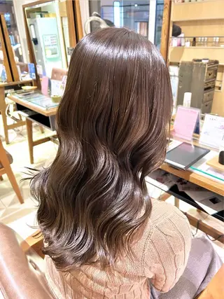 ロング カラー ヘアアレンジ 吉水 彩乃 /ボブ/透明感カラーのヘアスタイル