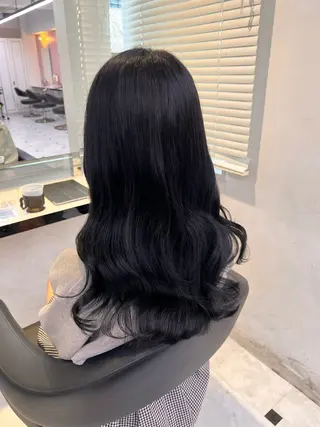 ロング カラー ヘアアレンジ 韓国風🤍グレ ージュ🤍たくみのヘアスタイル