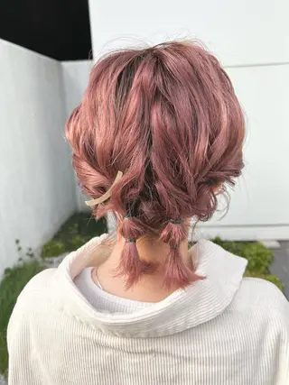 ショート ヘアアレンジ le'a所属・谷町/Le'a /竹原しおなのヘアスタイル