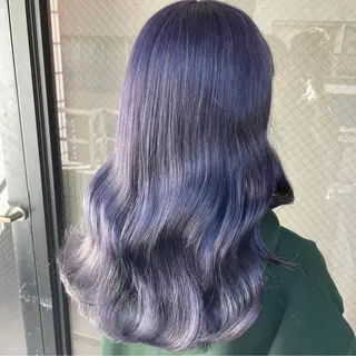 ロング カラー ヘアアレンジ 原宿/ハイトーン/ デザインカラー/のヘアスタイル